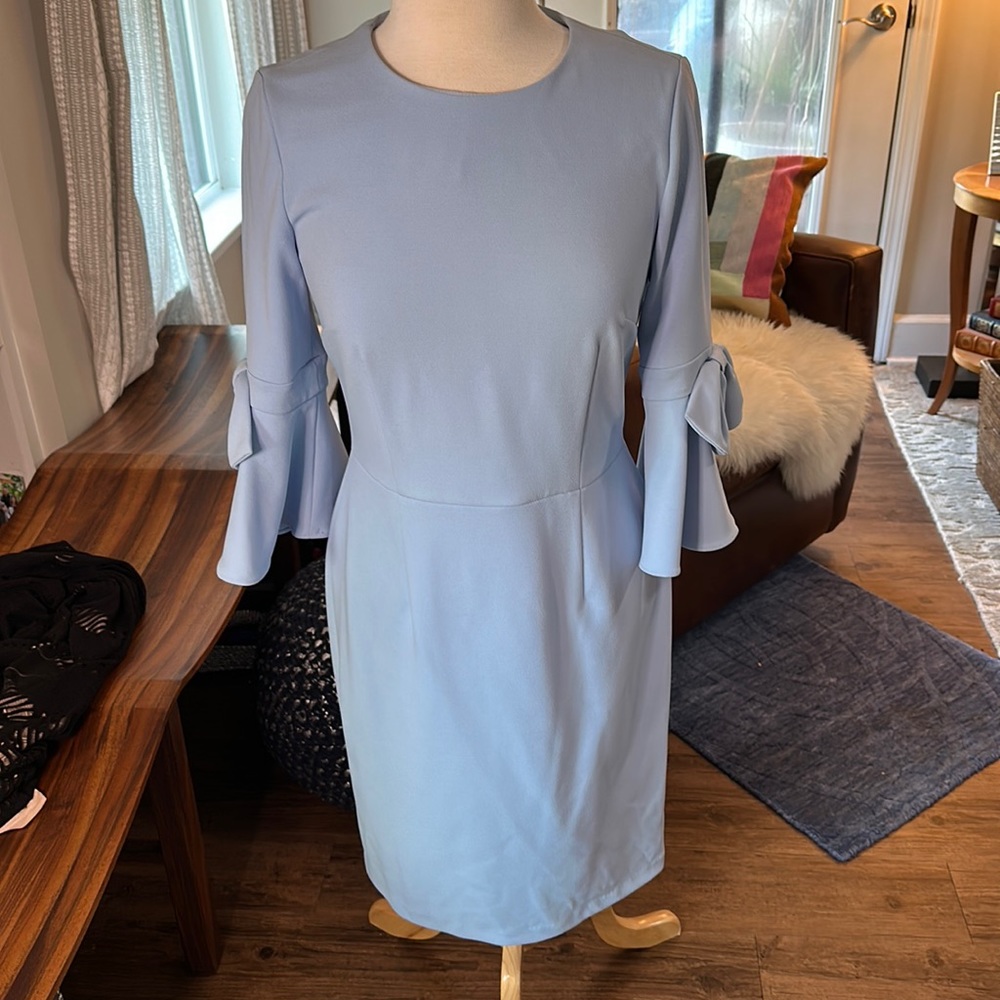 Donna Morgan 8 cornflower blue dress mother of bride wedding